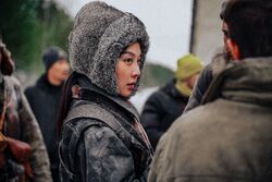 Обои Красный шелк