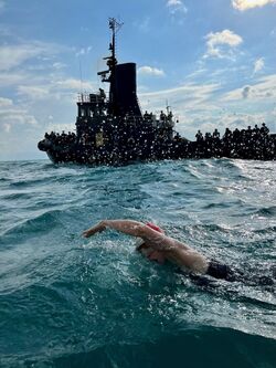Обои Девушка и море