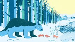 Обои Новогодние истории зверушек
