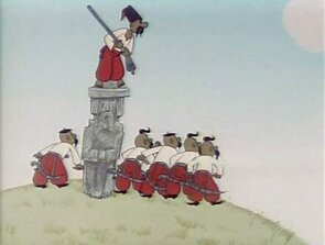 Фото из мультфильма Как казаки в футбол играли (1970)